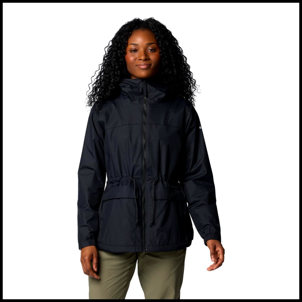 Waterproof Fleece Lined Rain Jacket With Adjustable Waist Regular Fit